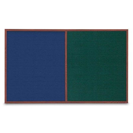 UNITED VISUAL PRODUCTS Enclosed Corkboard, 1 Door, 18"x24", 4" Fra UV3400-BRONZE-AMETHY